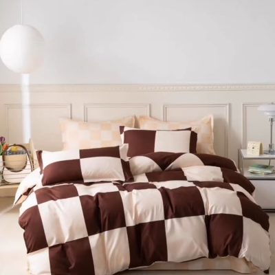 Lenjerie de pat O’llessya 4pcs Bej/Maro (V-85/17)